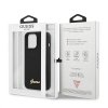 Guess GUHMP13XLSLMGBK iPhone 13 Pro Max 6,7 black/czarny hardcase Silicone Script Gold Logo MagSafe